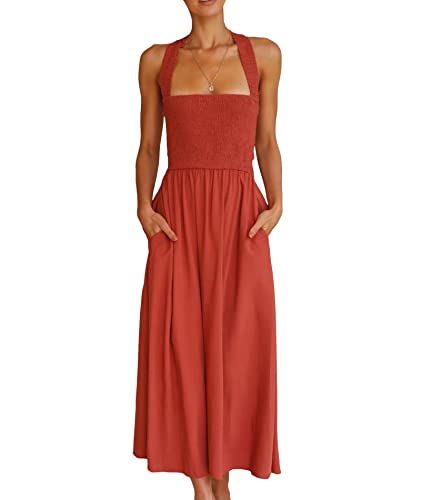 Amazon.com: Sexyshine Women's Square Neck Halter Lace Up